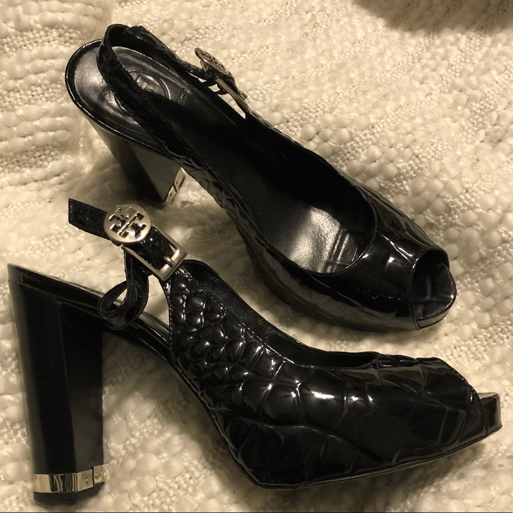 Authentic Tory Burch Patent Heels Size 8.5